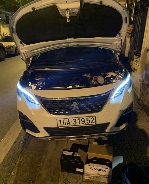 Thay ắc quy xe Peugoet 3008 chính hãng, tận nơi tại Thái Bình
