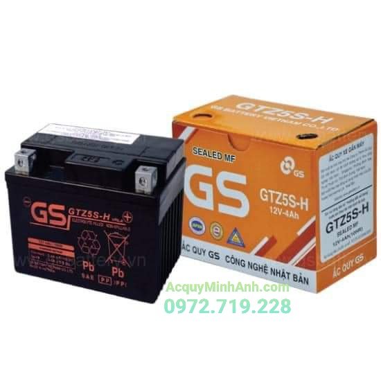 Ắc quy xe máy GS GTZ5S-H chính hãng