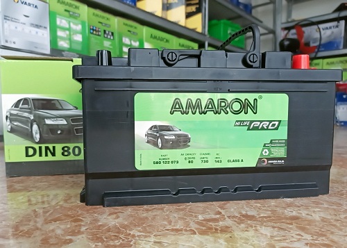 ẮC QUY AMARON DIN 80AH (12V - 80AH)