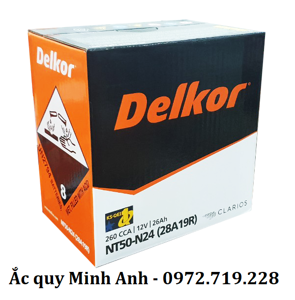 Ắc Quy Delkor NT50-N24 (12V - 26AH)