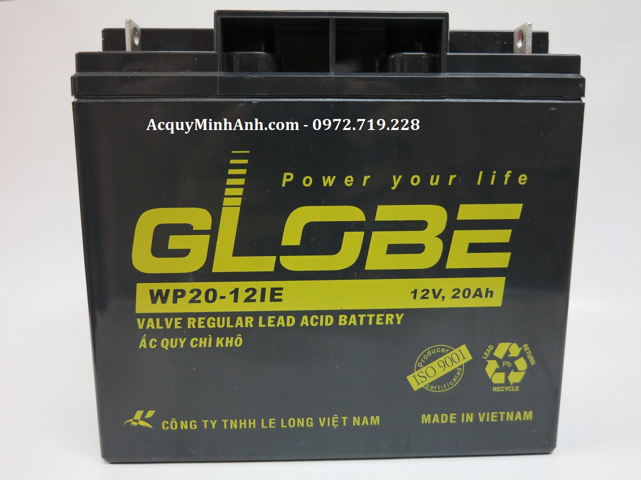Ắc quy lưu điện GLOBE WP20 - 12IE (12V - 20Ah)