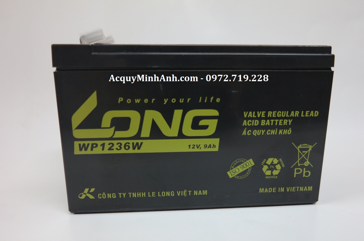 Ắc quy Lưu Điện LONG WP1236W (12V - 9AH)