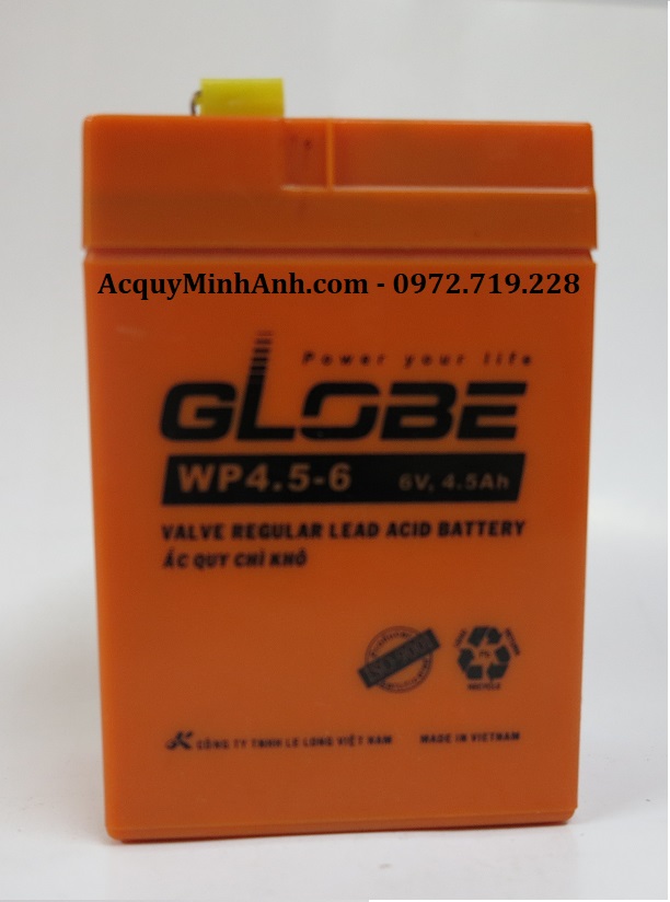 Ắc quy lưu điện GLOBE WP4.5 - 6 (6V - 4.5Ah)