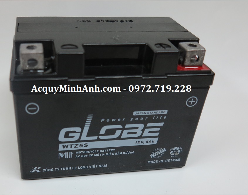 Ắc quy Xe Máy GLOBE WTZ5S
