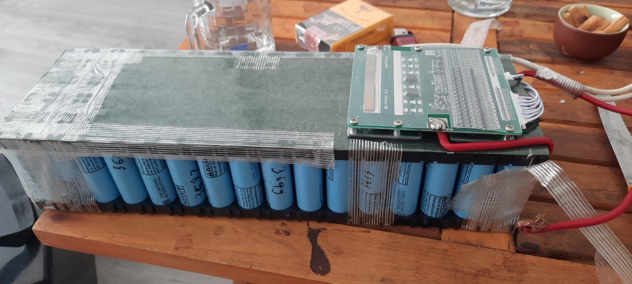 Đóng pin Lithium 67,2V - 13Ah xe điện tại Minh Anh - Thái Bình