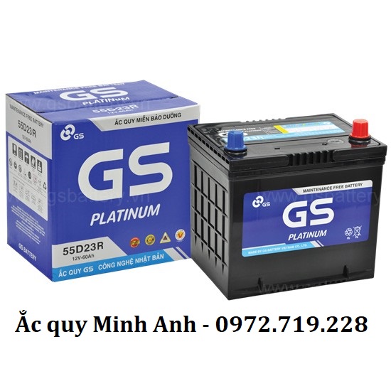 Ắc quy GS MF 55D23R (12V - 60Ah)
