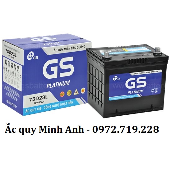 Ắc quy GS MF 75D23L (12V - 65Ah)