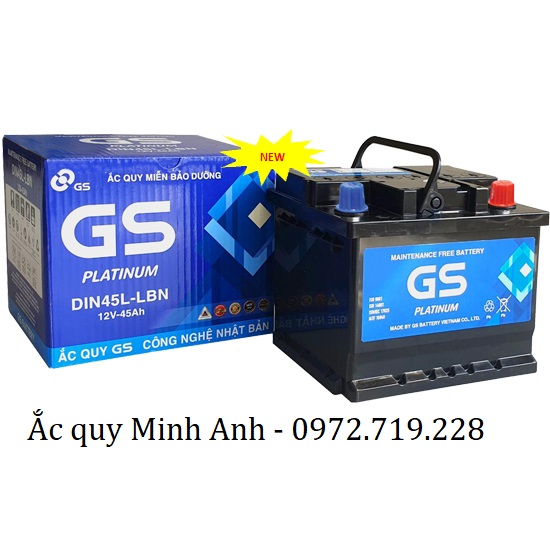 Ắc quy GS MF DIN 45 - LBN (12V - 45Ah)