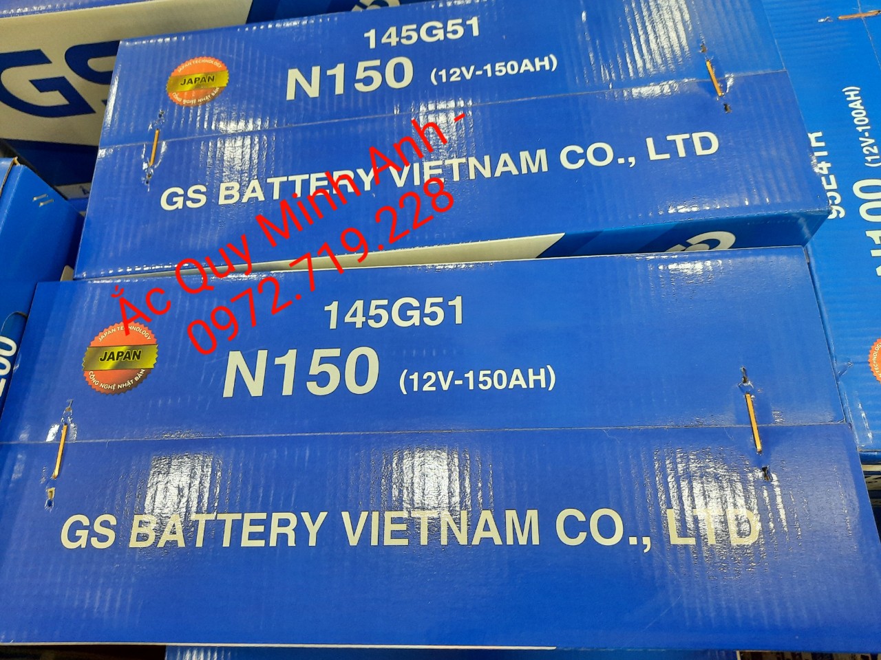 Ắc quy GS N150 luôn sẵn hàng tại ắc quy Minh Anh Ắc quy GS N150 luôn sẵn hàng tại ắc quy Minh Anh
