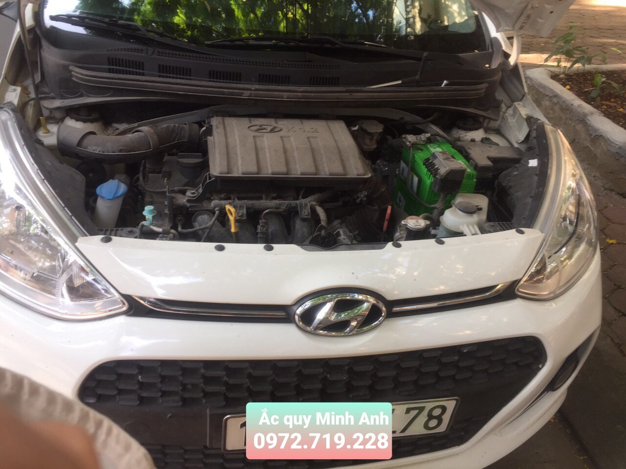 thay ắc quy xe Huyndai chính hãng tại ắc quy Minh Anh thay ắc quy xe Huyndai chính hãng tại ắc quy Minh Anh