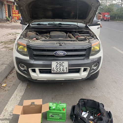 Ắc quy Amaron cao cấp cho xe Ford Ranger Ắc quy Amaron cao cấp cho xe Ford Ranger