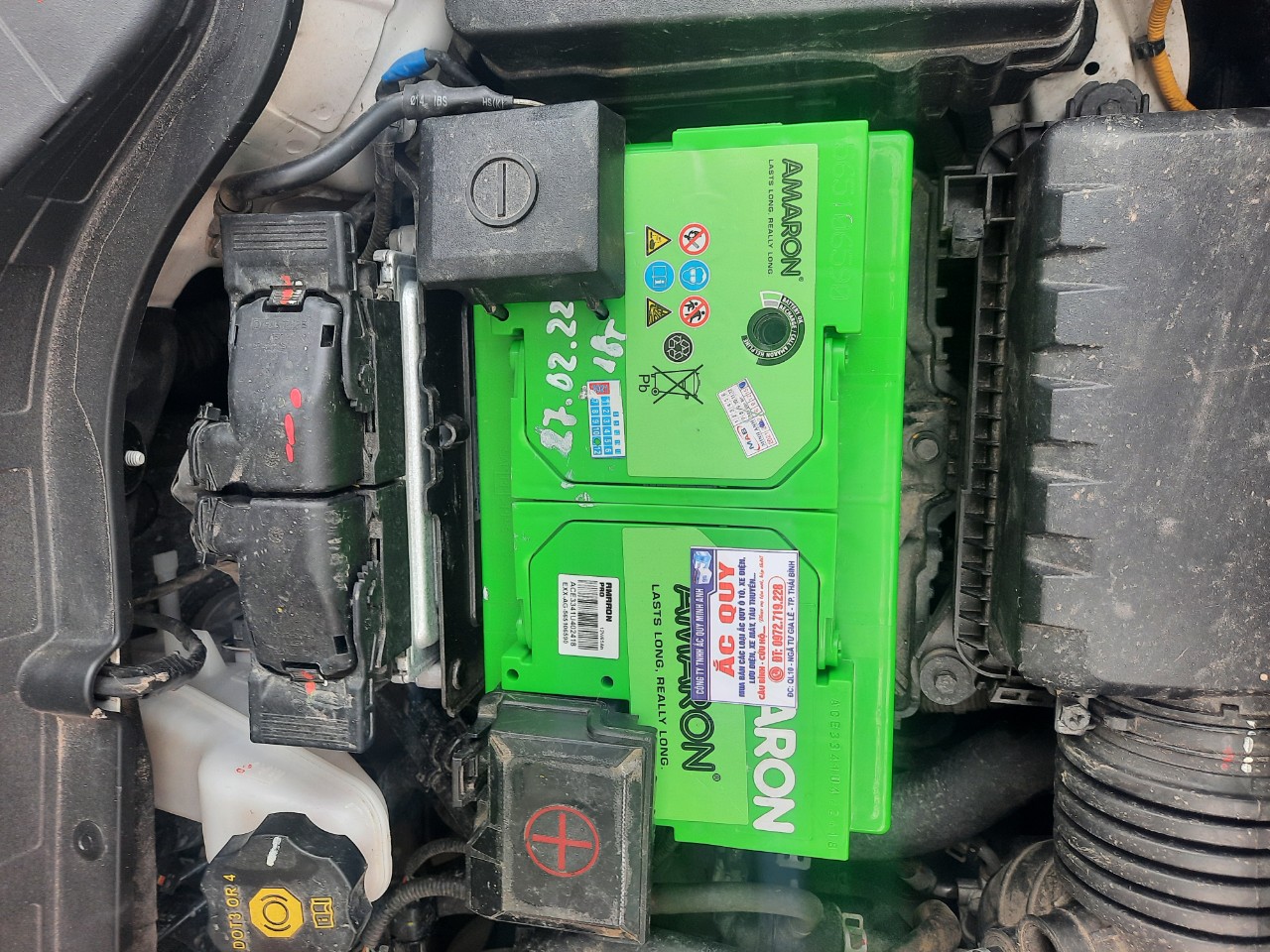 Ắc quy Amaron Din 65 thay thế cho xe Huyndai Kona Ắc quy Amaron Din 65 thay thế cho xe Huyndai Kona