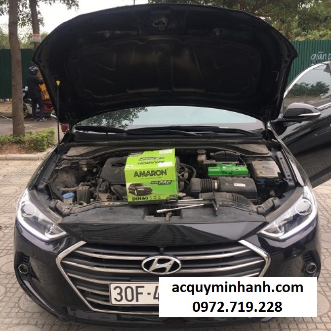 Minh Anh - Thay ắc quy Amaron mã DIN 60 cho xe Hyumdai Elatra tại Thái Bình Minh Anh - Thay ắc quy Amaron mã DIN 60 cho xe Hyumdai Elatra tại Thái Bình