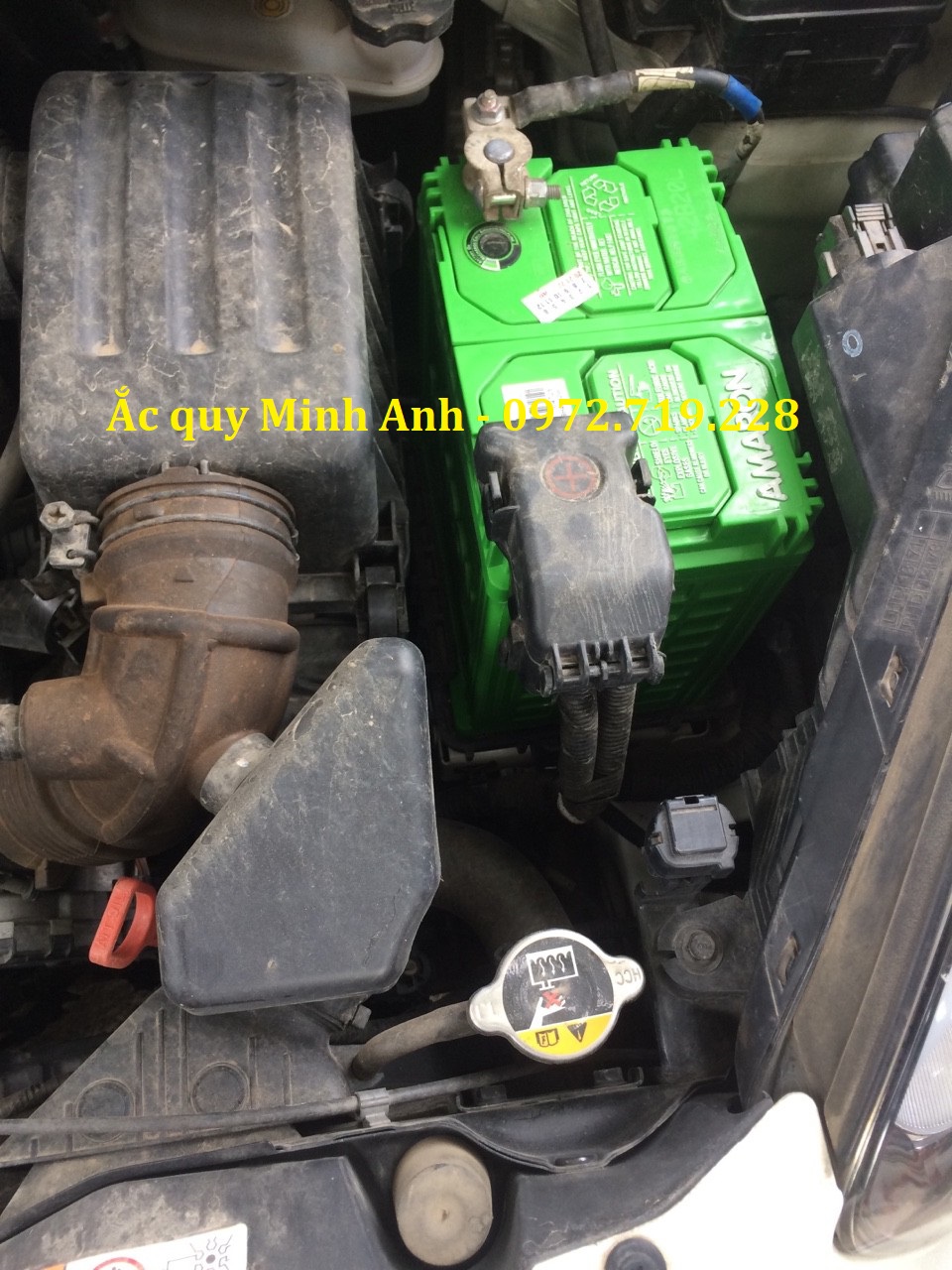 Ắc quy Amaron 42B20L lắp phù hợp cho xe Kia Morning Ắc quy Amaron 42B20L lắp phù hợp cho xe Kia Morning