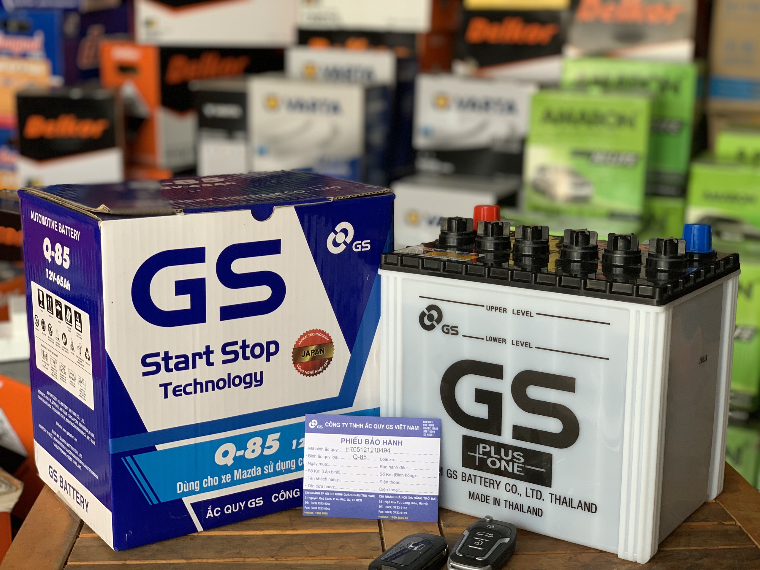 Minh Anh - Ắc quy GS mã bình Q85 chuyên dùng cho xe Mazda CX6 Minh Anh - Ắc quy GS mã bình Q85 chuyên dùng cho xe Mazda CX6