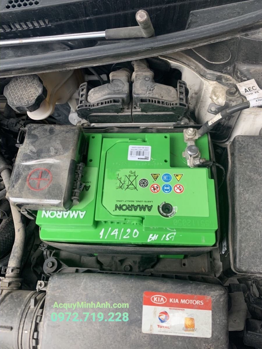 Thay ắc quy Amaron Din 55 cho Kia K3 Thay ắc quy Amaron Din 55 cho Kia K3