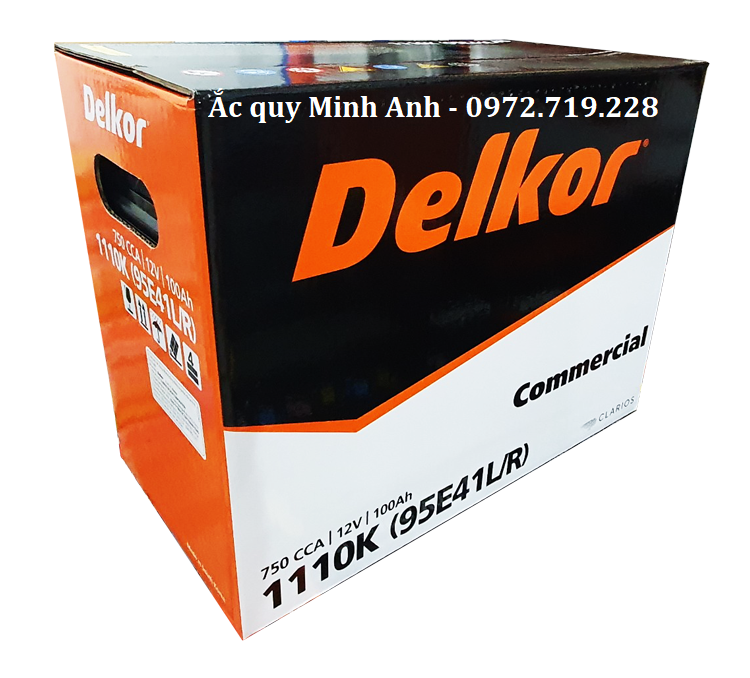 Ắc quy Delkor 1110K (12V - 100Ah) cọc vít
