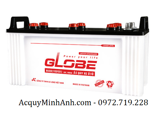 Ắc quy GLOBE N120 chính hãng Ắc quy GLOBE N120 chính hãng